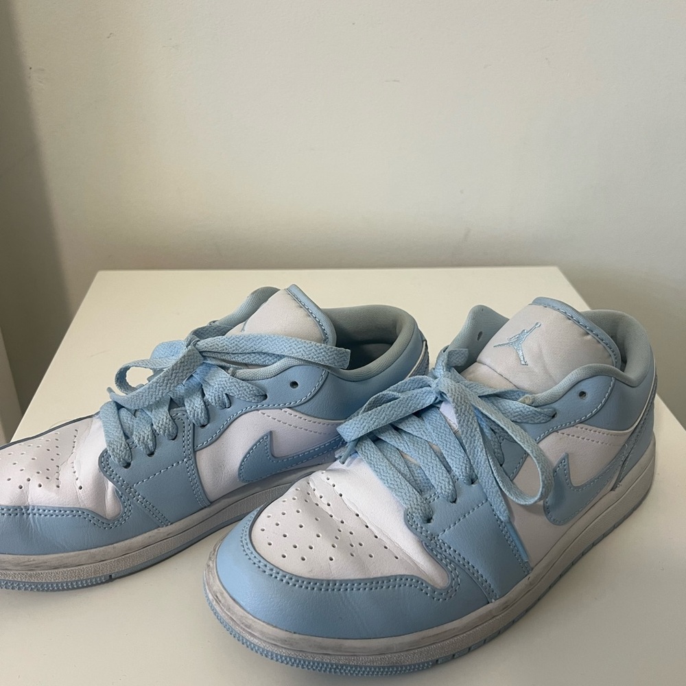 Nike Jordans Light Blue and White Sneakers - Picture 3 of 4